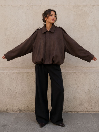 Jaqueta Bomber Oversized