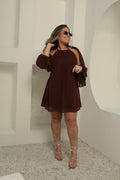 Vestido Curto Assimétrico