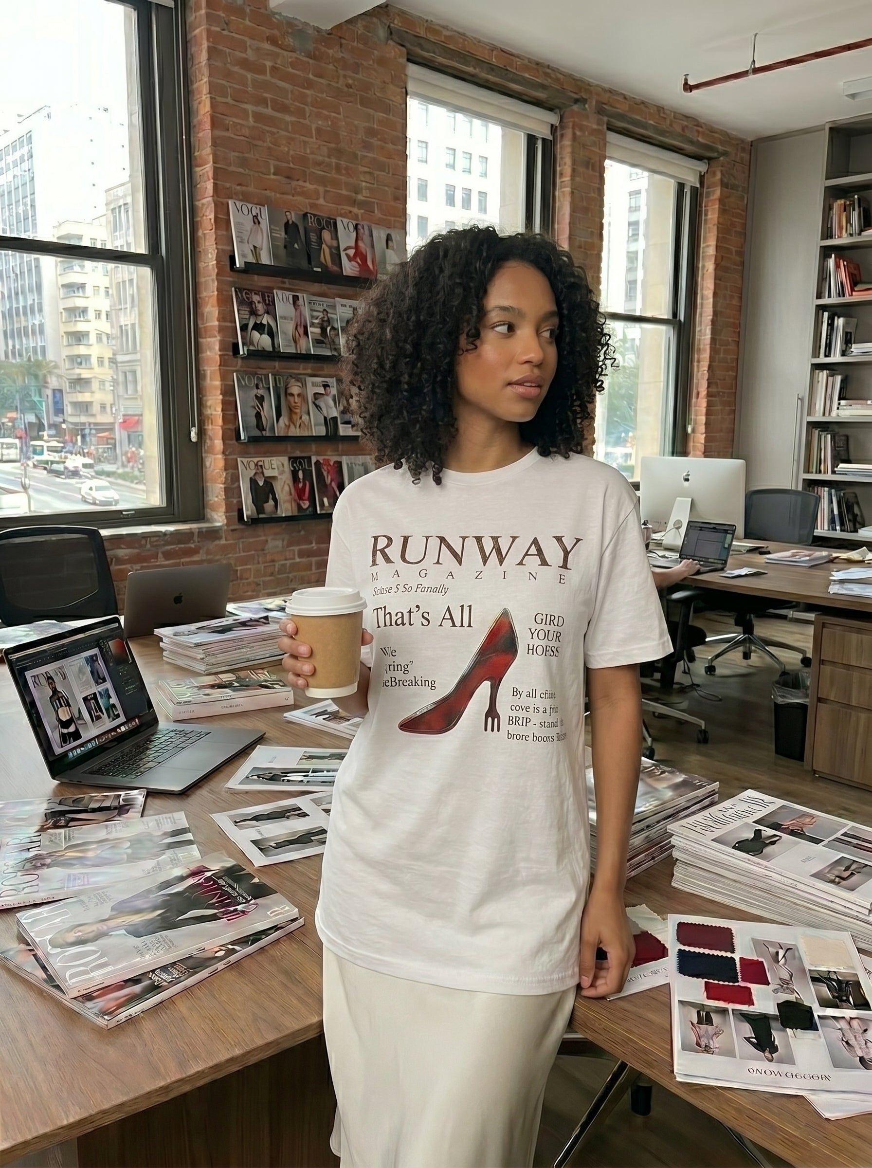 T-shirt Maxi Runway | O Diabo Veste Prada